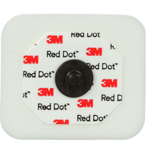 Red Dot ECG Electrodes 2570 – Foam Radiolucent – Box of 50 – Disposable Electrodes