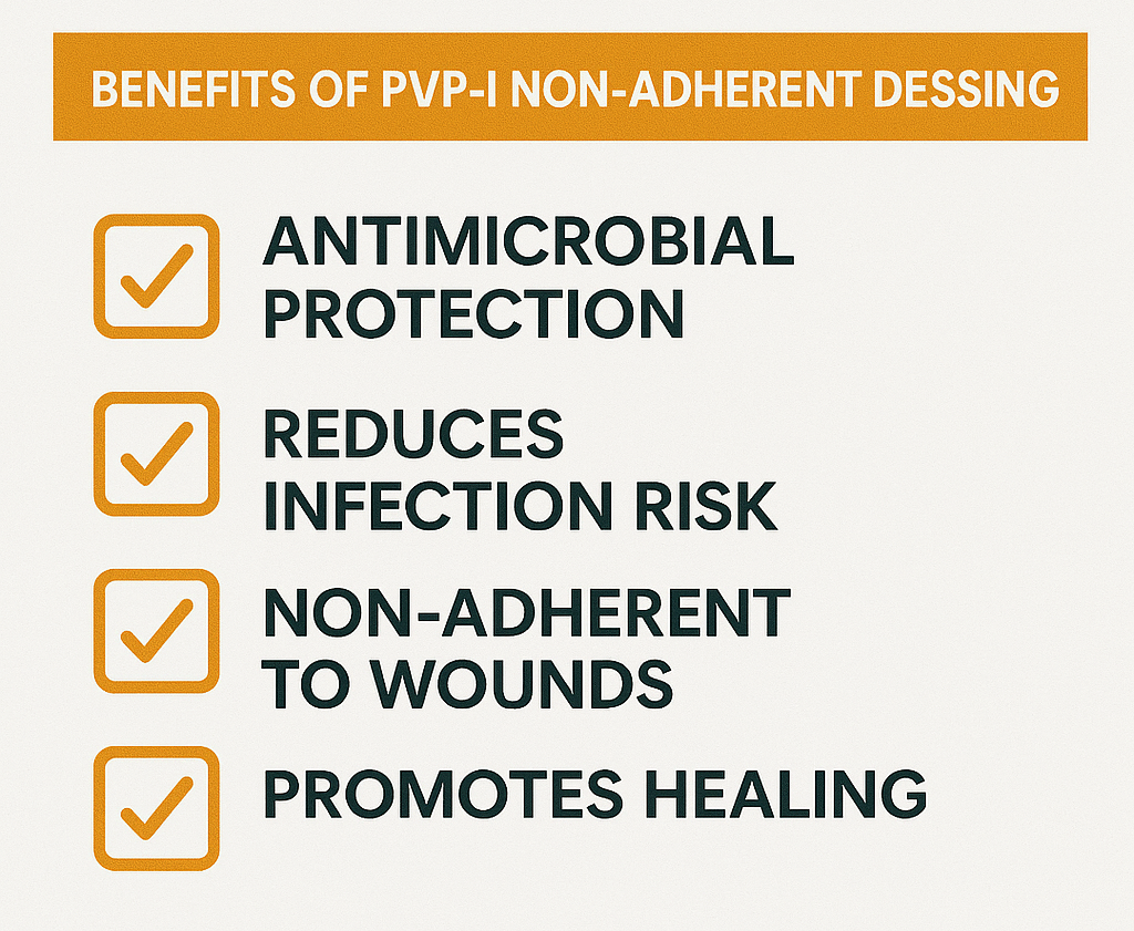 Pack of 10 Inadine Dressings - Non-Adherent Pads for Wound Care & Infection Prevention | Sterile Pads | Infection Management