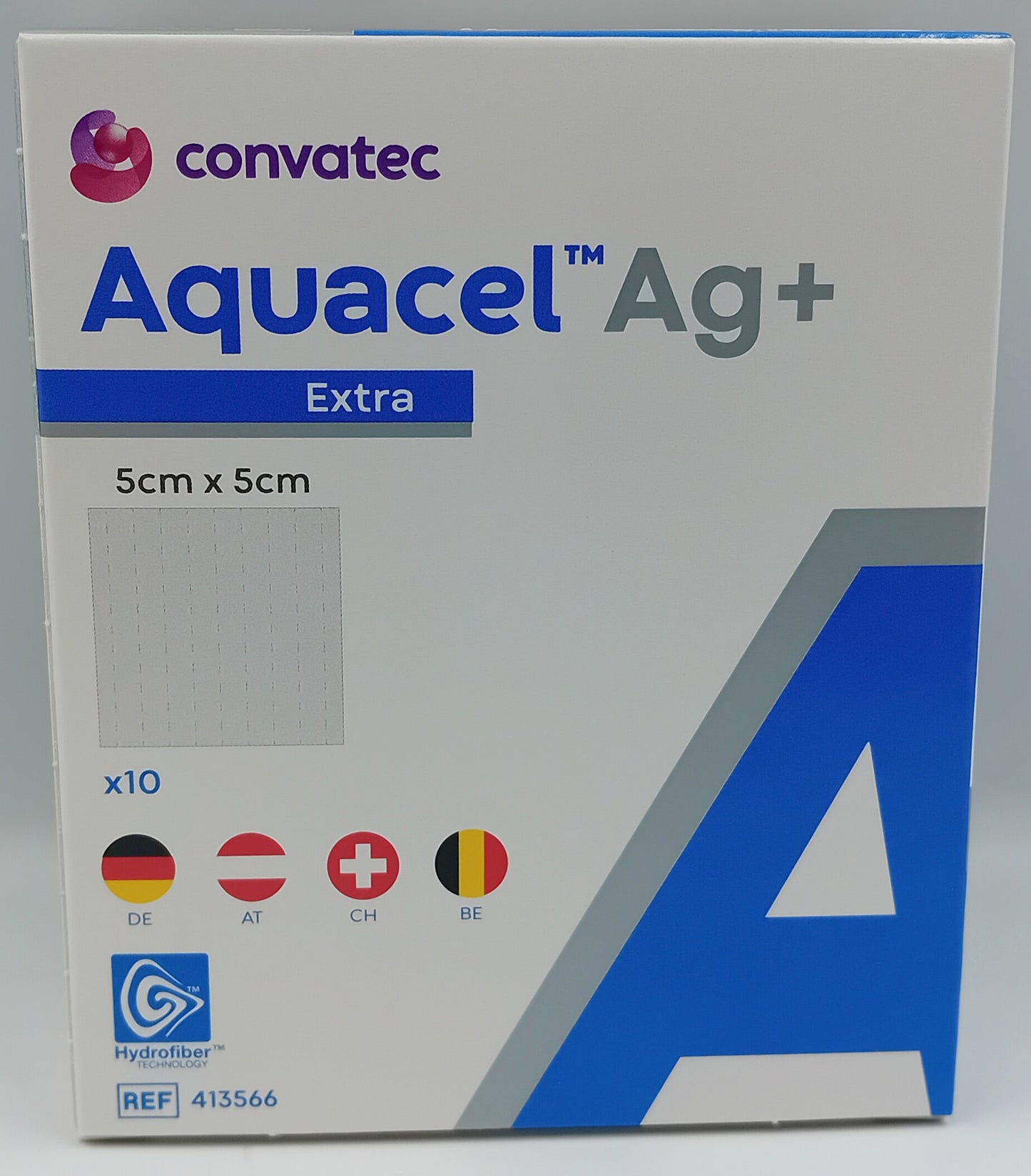 Aquacel Ag+ Extra – 5cm x 5cm – Box of 10 – Antimicrobial Silver Wound Dressings