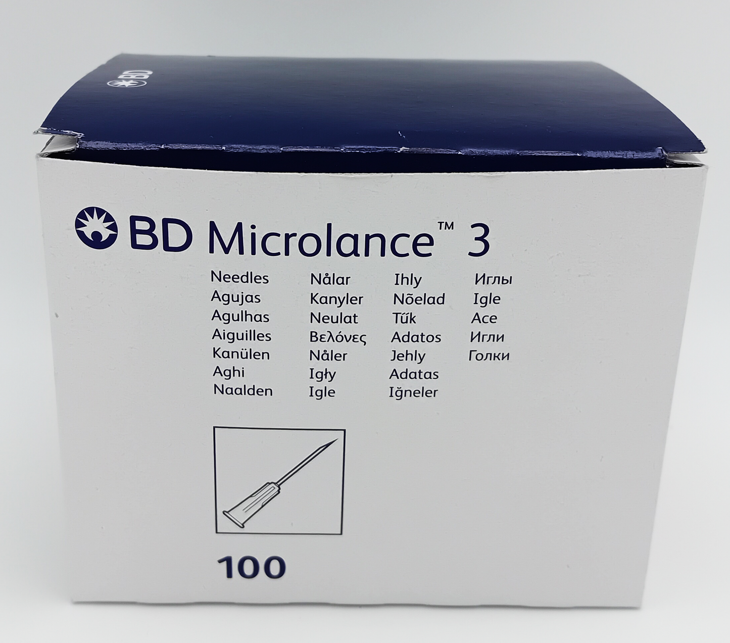 BD Microlance Needles – 25G x ⅝" (0.5mm x 16mm) – Orange – Box of 100