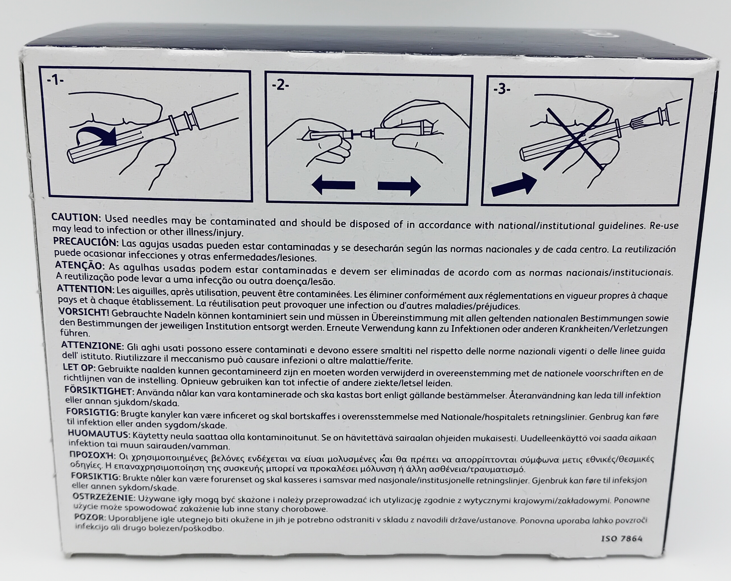 BD Microlance Needles – 25G x ⅝" (0.5mm x 16mm) – Orange – Box of 100