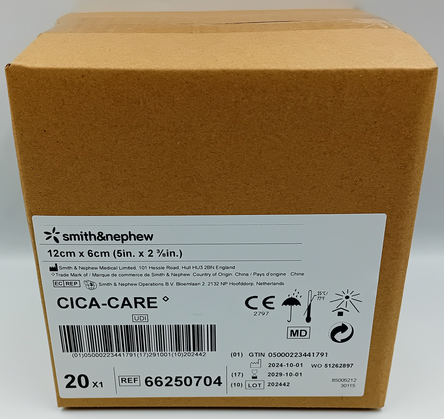 Cica-Care Silicone Gel Sheet 12cm x 6cm – Case of 20 (Individual Sheets)