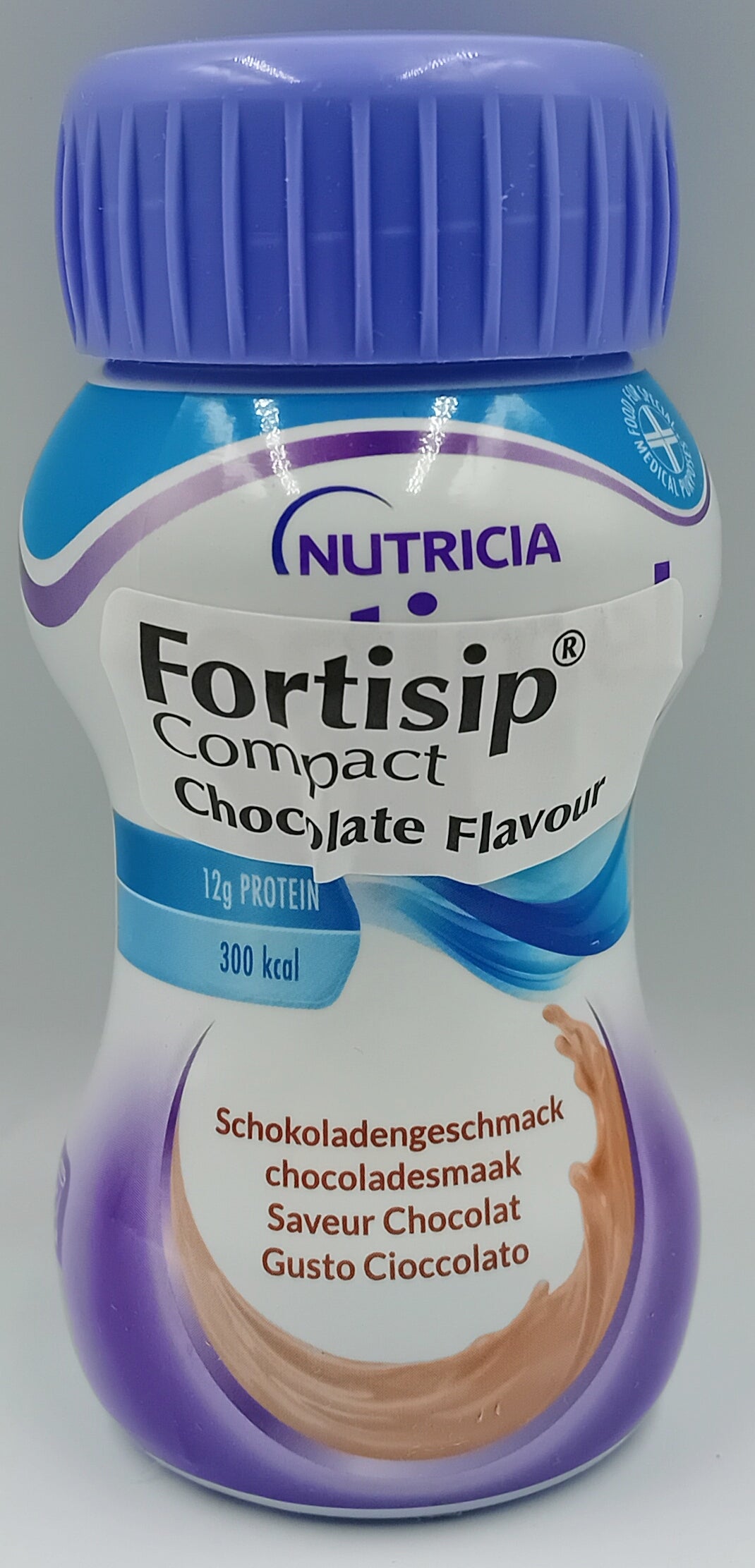 Fortisip Compact – Chocolate Flavour – 125ml Bottles – Case of 24
