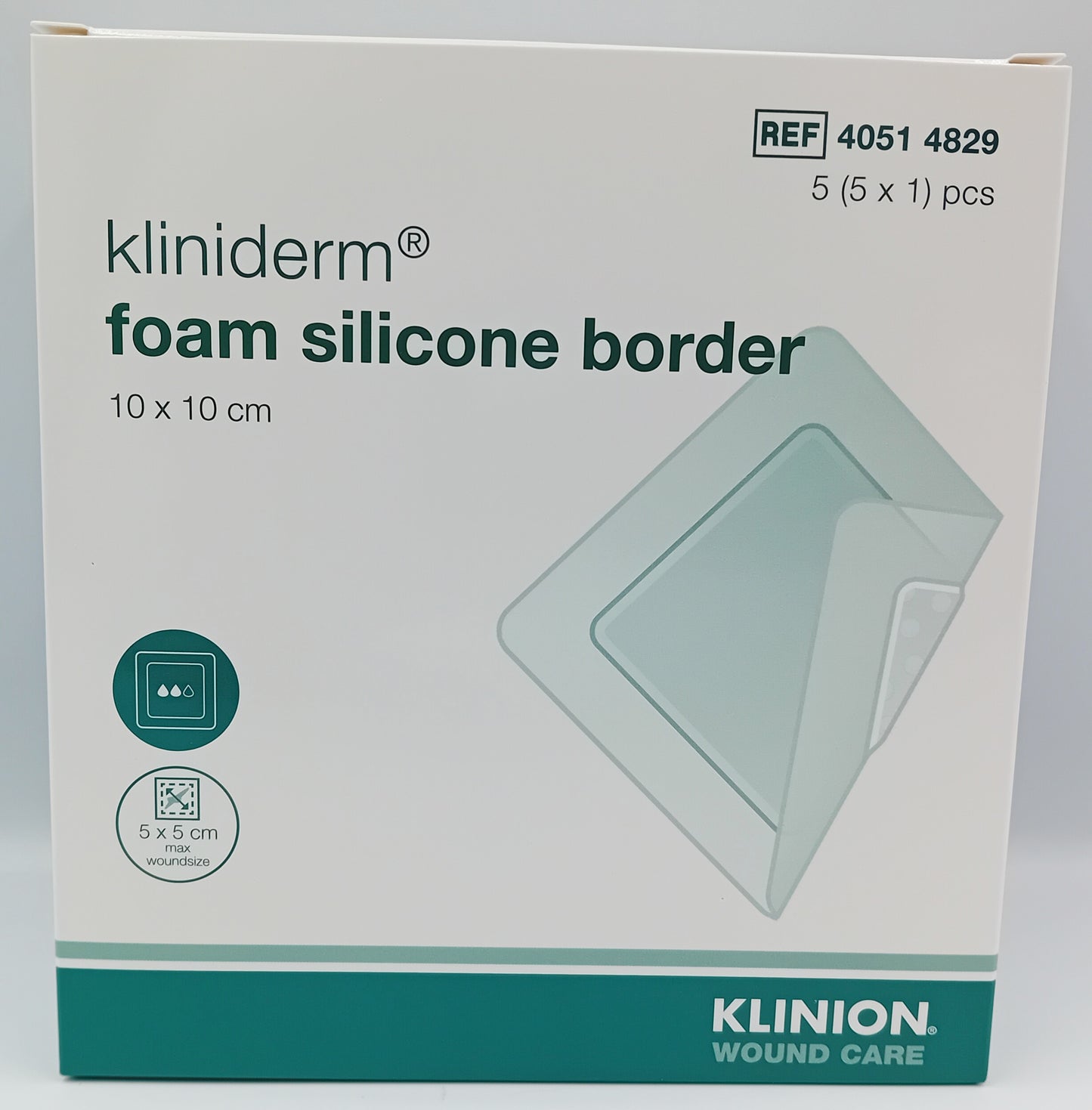 Kliniderm Foam Silicone Border Dressings – Box of 5