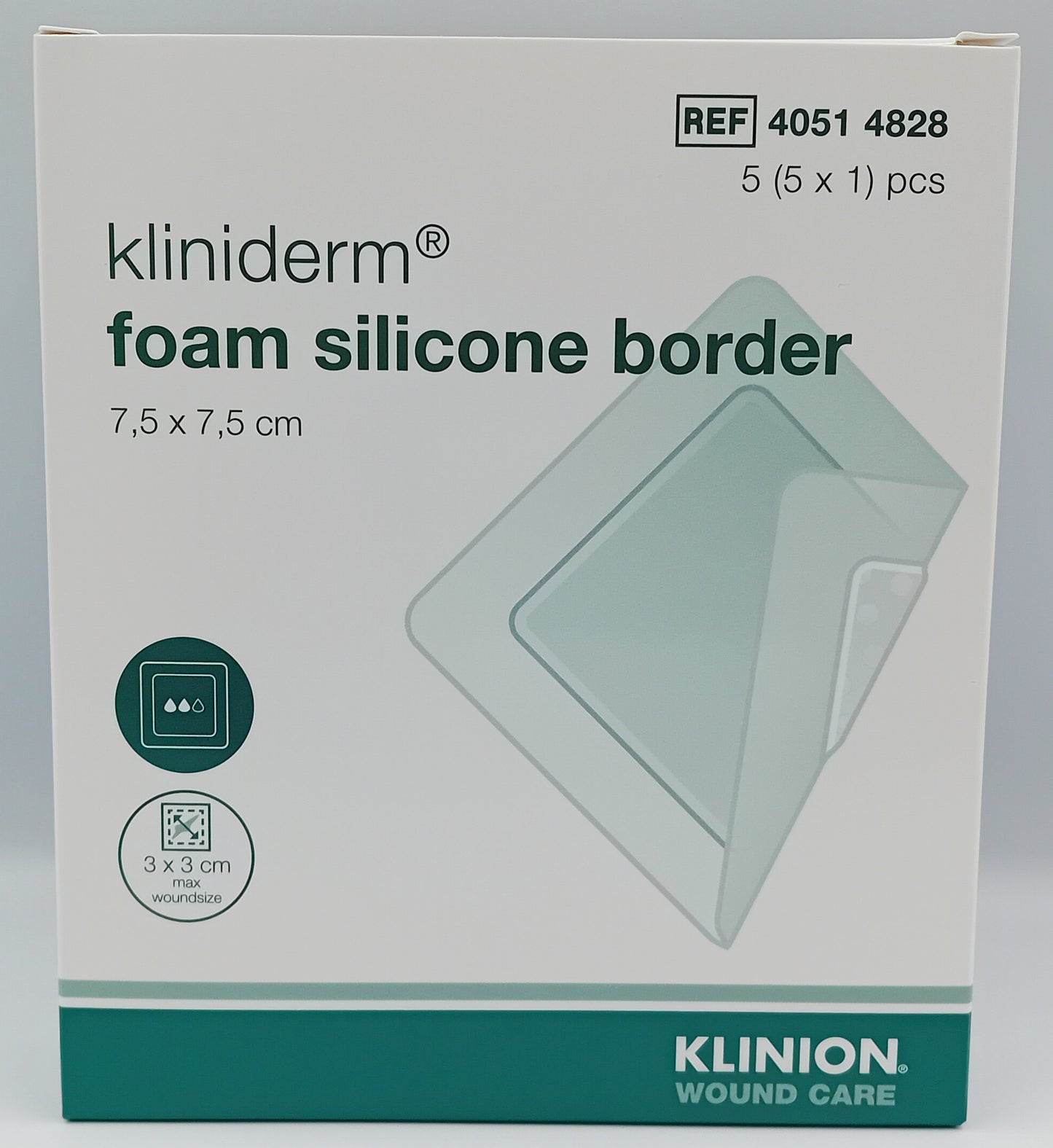 Kliniderm Foam Silicone Border Dressings – Box of 5