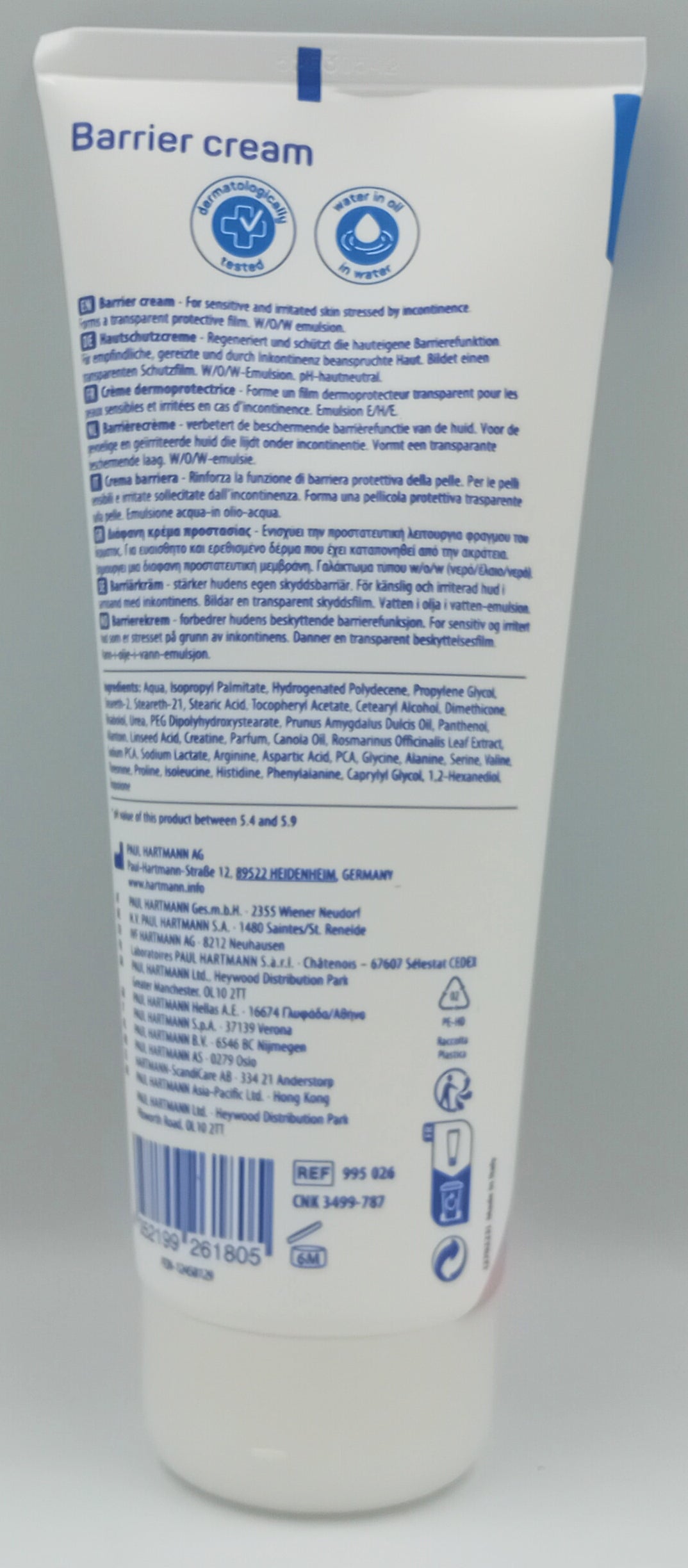 MoliCare Skin Barrier Cream 200ml | Zinc Oxide, Protective Skincare