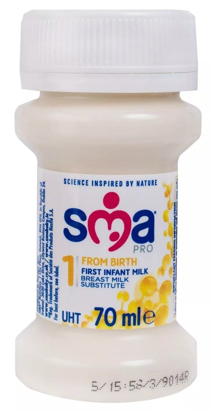 Sma Pro First Infant Milk 70ml Bottles Box Of 32 Exp - 22/04/2026