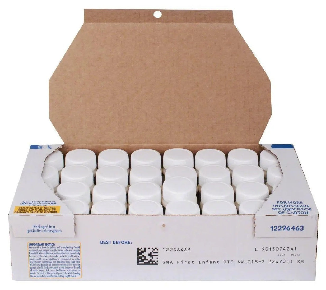 Sma Pro First Infant Milk 70ml Bottles Box Of 32 Exp - 22/04/2026