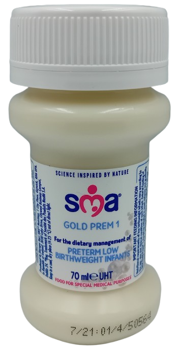 SMA Gold Prem 1 – 70ml Ready-to-Feed Bottles – Box of 32