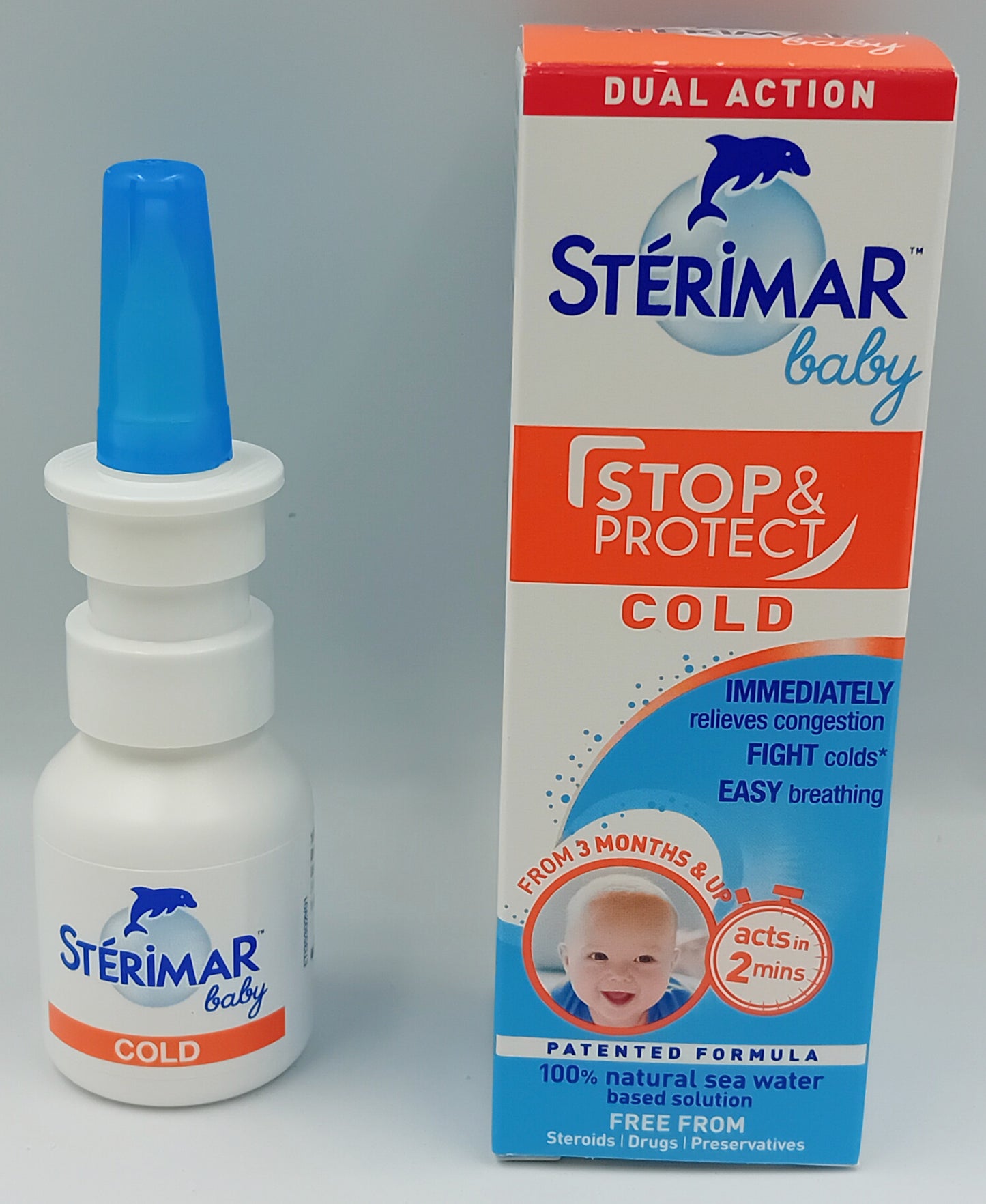 Sterimar Stop & Protect Cold & Sinus Relief Baby Nasal Spray 15ml – Gentle Congestion Relief
