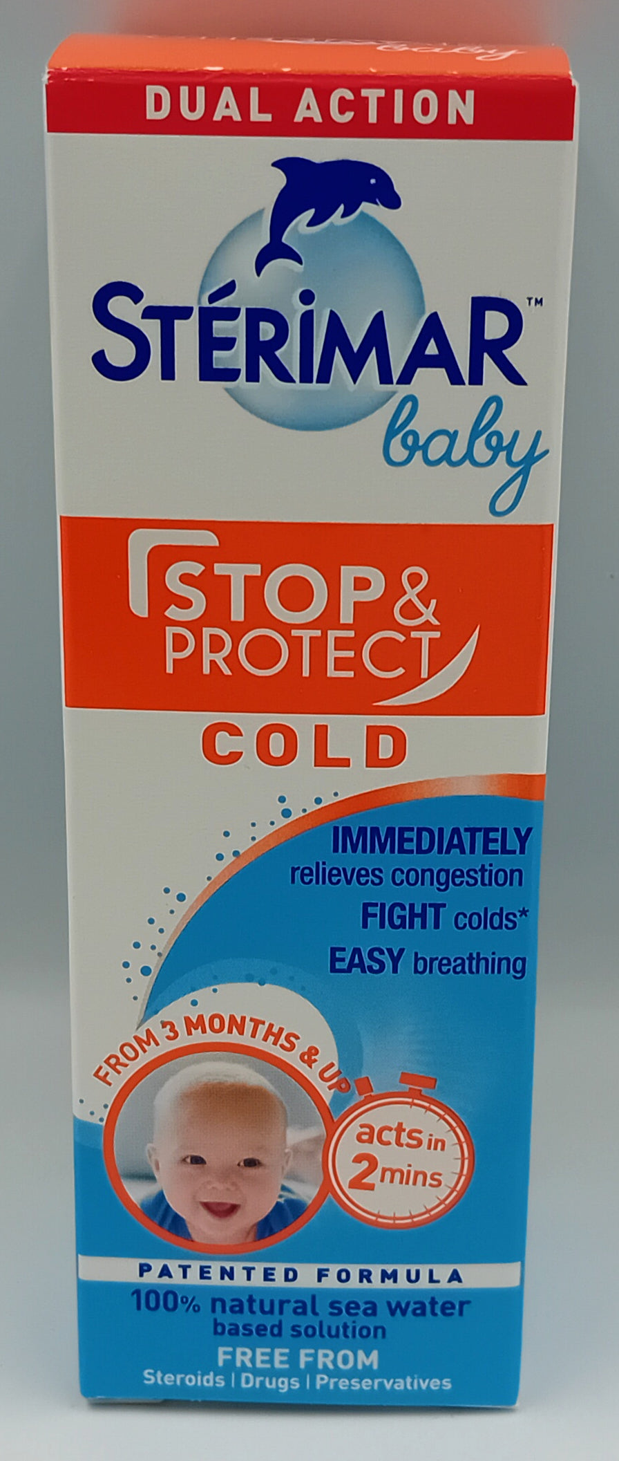 Sterimar Stop & Protect Cold & Sinus Relief Baby Nasal Spray 15ml – Gentle Congestion Relief