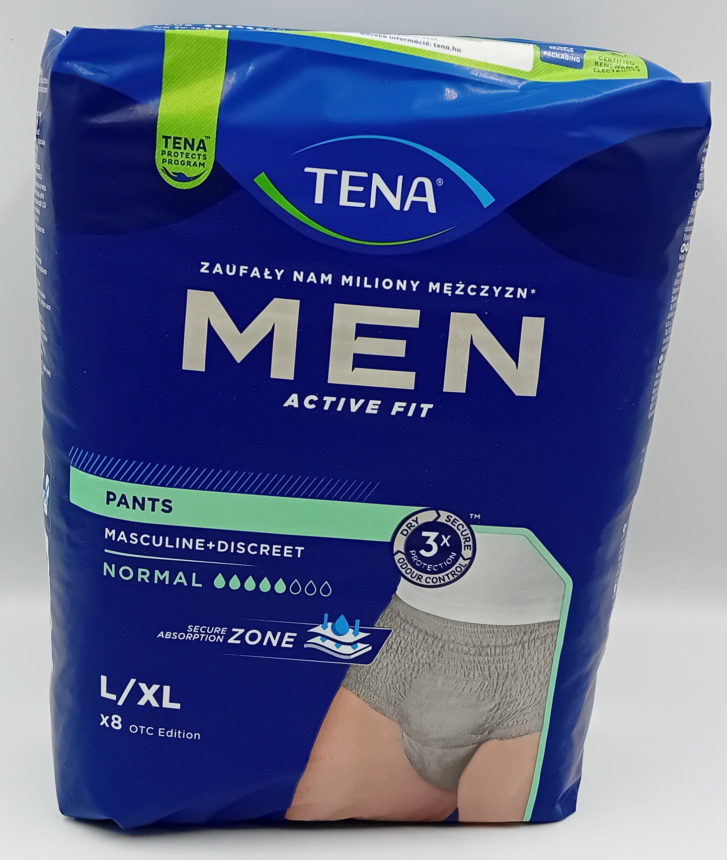 TENA Men Active Fit Normal Grey Pants