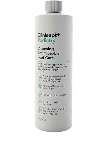 Clinisept Podiatry 500ml | Antimicrobial Skin Cleanser Solution