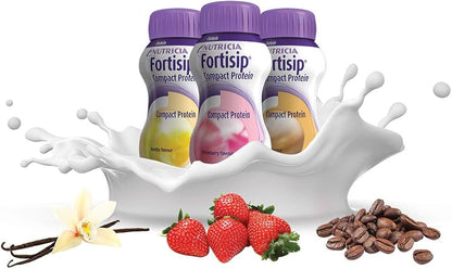 Fortisip Compact Protein 125ml - Pack of 4 | All Flavours | High Calorie Drink