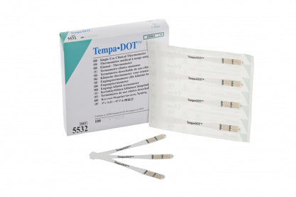 TempaDOT Single-Use Disposable Thermometers – Box of 100