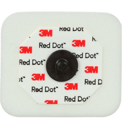 Red Dot ECG Electrodes 2570 – Foam Radiolucent – Box of 50 – Disposable Electrodes