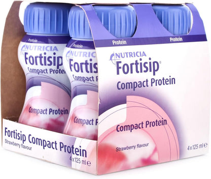 Fortisip Compact Protein 125ml - Pack of 4 | All Flavours | High Calorie Drink