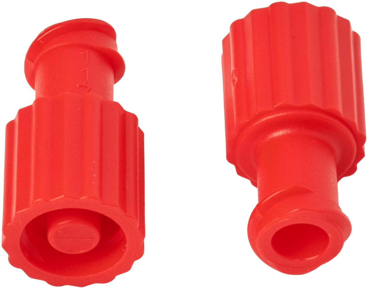 Luer Lock Caps Male/Female Red | Medical Syringe & IV Port Caps