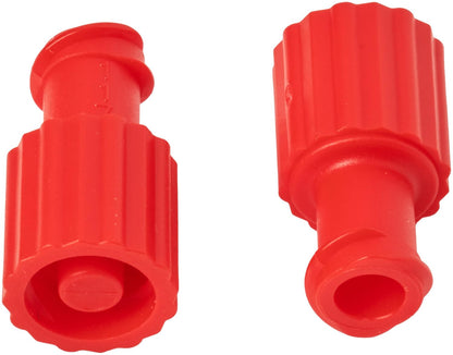 Luer Lock Caps Male/Female Red | Medical Syringe & IV Port Caps
