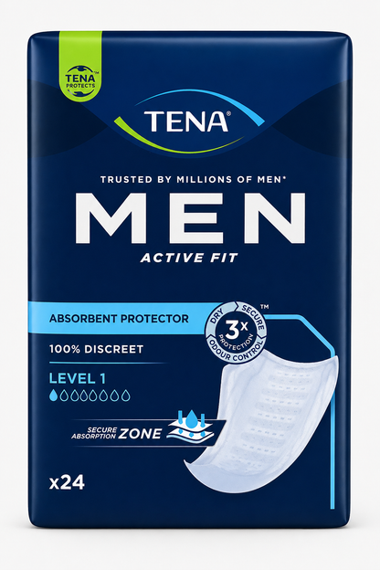 Tena Men Level 1 Case of 144 Pads