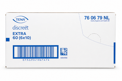 TENA Lady Extra Discreet 10 x6 Packs (60 Pads) | Slim Protection Case