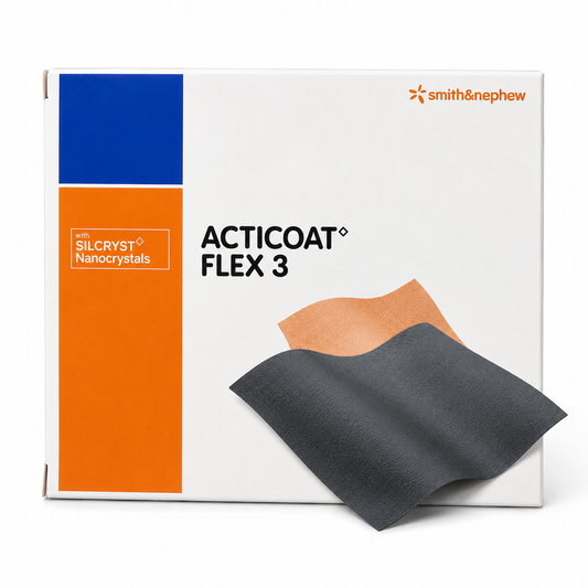 Acticoat Flex 3 Antimicrobial Dressing 5cm x 5cm Pack of 5 | Silver Dressing