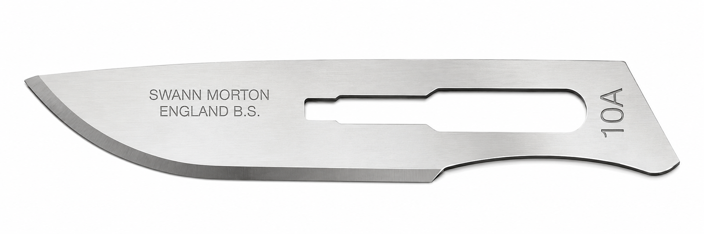 Swann-Morton No.10A Carbon Sterile Blades 0202 | Surgical Scalpel Blades