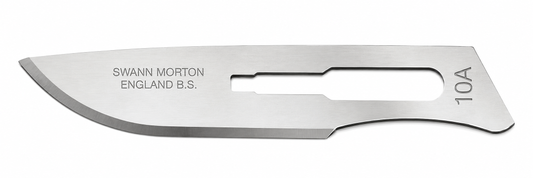 Swann-Morton No.10A Carbon Sterile Blades 0202 | Surgical Scalpel Blades
