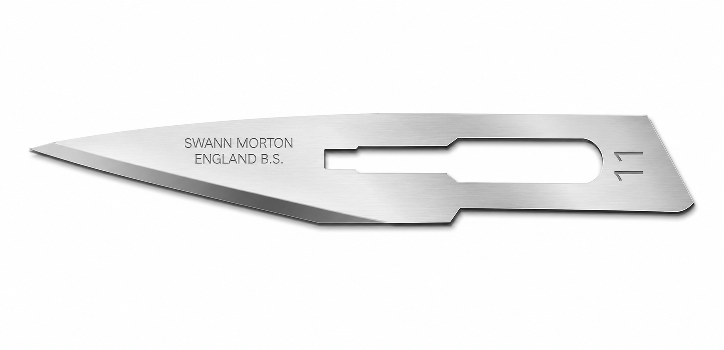 Swann-Morton No.11 Carbon Sterile Blades 0203 | Surgical Scalpel Blades