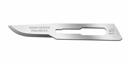 Swann-Morton No.15 Carbon Sterile Blades 0205 | Surgical Scalpel Blades