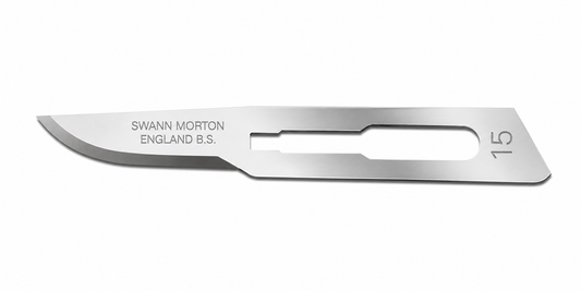 Swann-Morton No.15 Carbon Sterile Blades 0205 | Surgical Scalpel Blades
