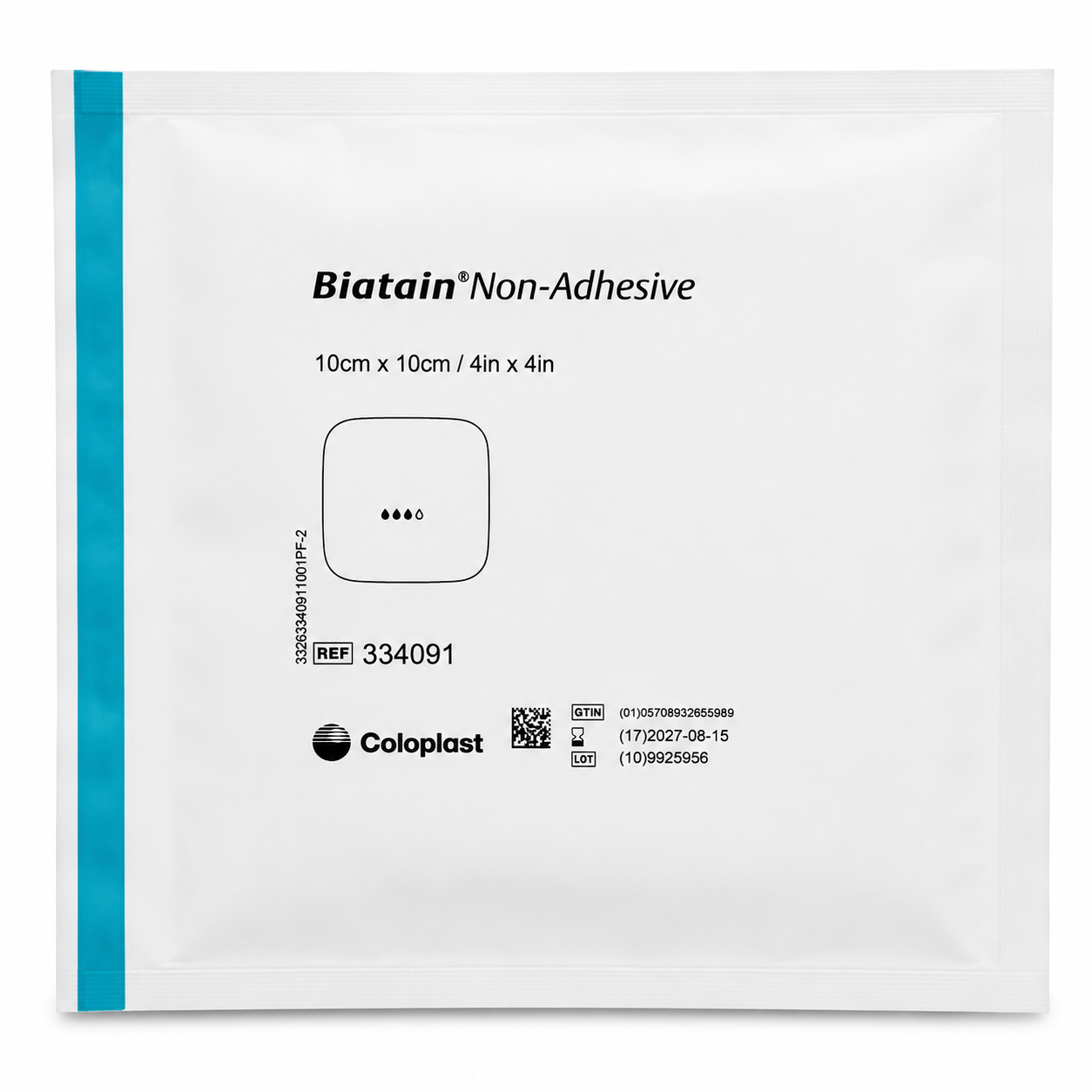 Biatain Non Adhesive 10x10cm Box of 10 | Foam Wound Dressings Sterile