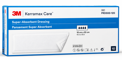 KerraMax Dressing 10x22cm Pack of 10 | Super Absorbent Wound Dressings