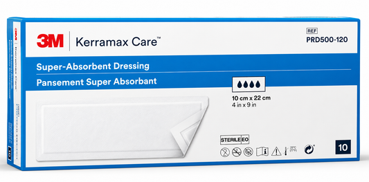 KerraMax Dressing 10x22cm Pack of 10 | Super Absorbent Wound Dressings