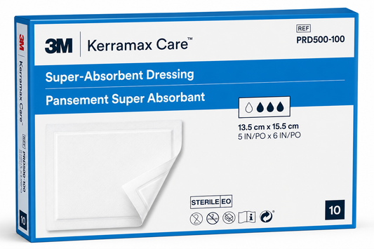 KerraMax Dressing 13.5x15.5cm Pack of 10 | Super Absorbent Wound Dressings