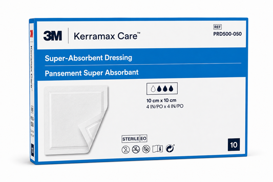 KerraMax Dressing 10x10cm Pack of 10 | Super Absorbent Wound Dressings