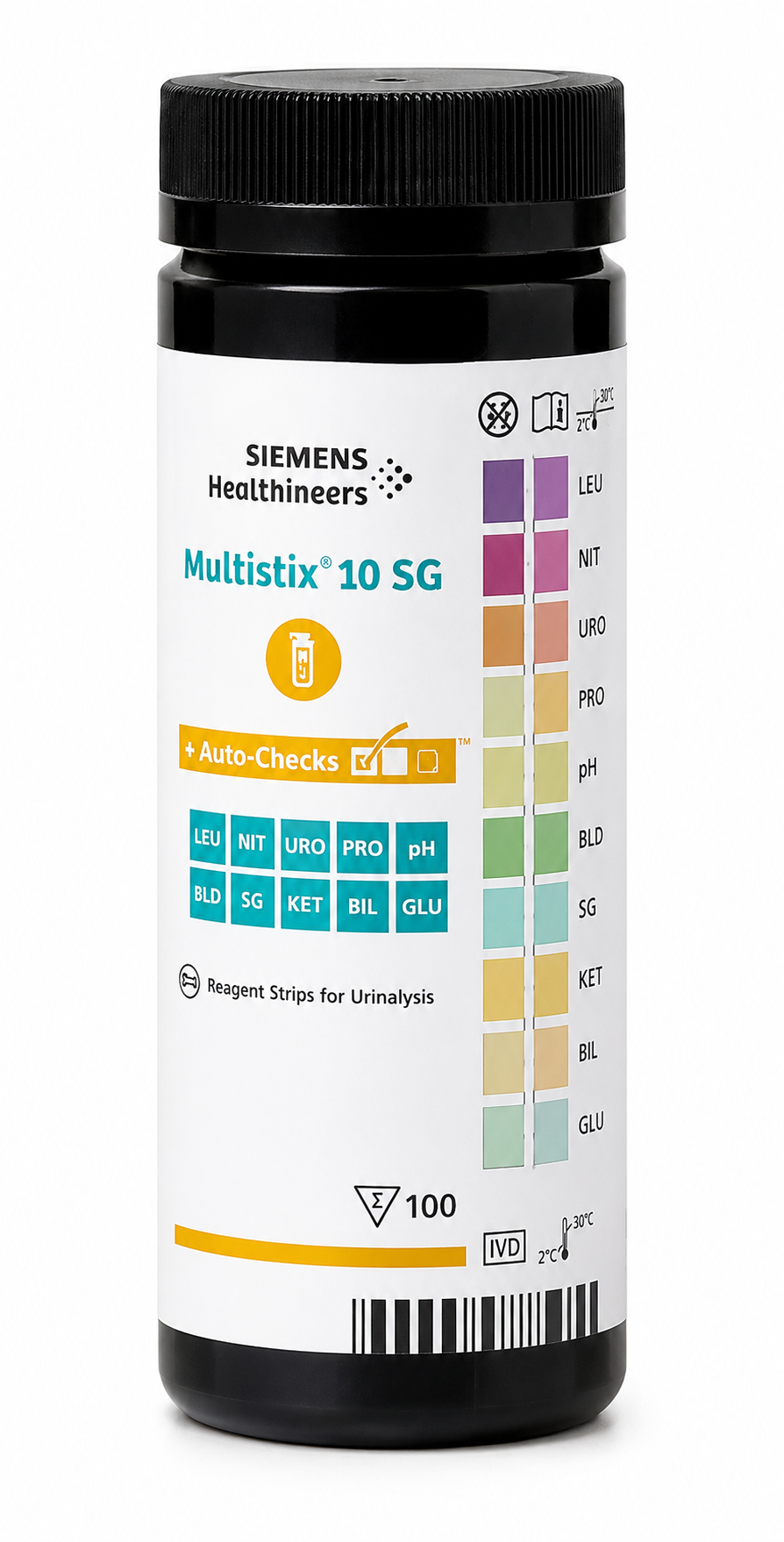 Multistix 10SG Urinalysis Test Strips Box of 100 | Urine Test Strips