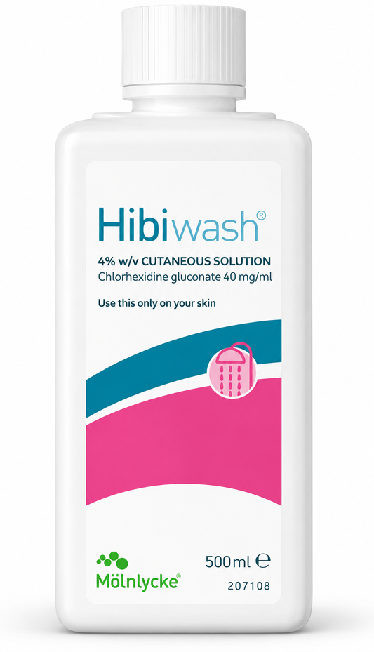 Hibiwash Antimicrobial Skin Cleanser 500ml | Chlorhexidine Wash