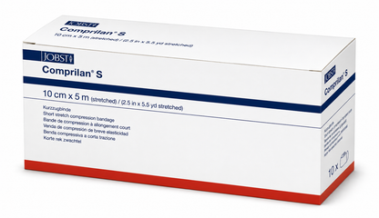 Comprilan S 10cm x 5m Stretched Box of 10 | Short Stretch Compression Bandage