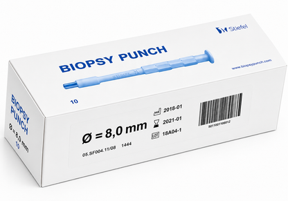 Stiefel Biopsy Punch 8mm Sterile Box of 10 | Disposable Skin Punches