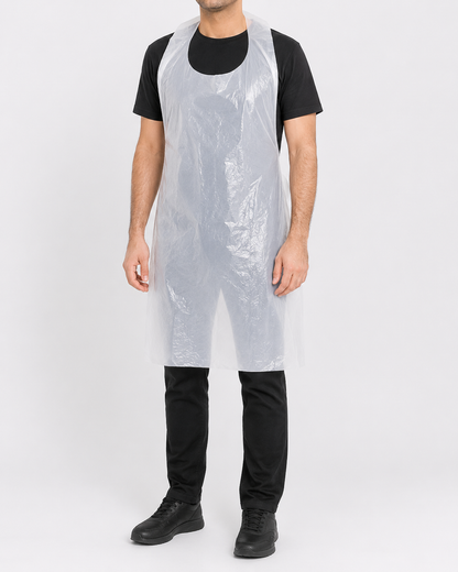 Disposable White Flat Pack Aprons Pack of 100 | Disposable PPE Aprons