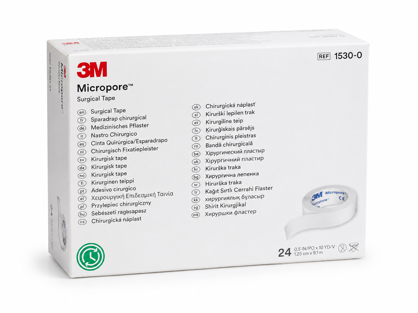3M Micropore White Tape 1.25cm Box of 24 | Medical Paper Tape