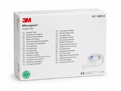 3M Micropore White Tape 1.25cm Box of 24 | Medical Paper Tape
