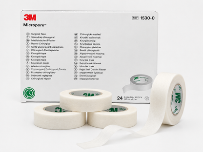 3M Micropore White Tape 1.25cm Box of 24 | Medical Paper Tape