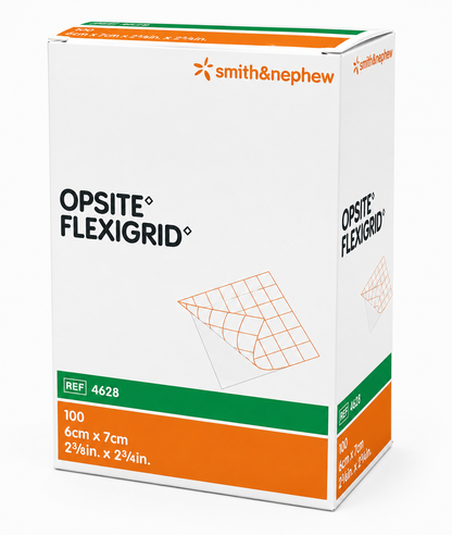 Opsite Flexigrid 6x7cm Box of 100 | Transparent Film Dressings Sterile