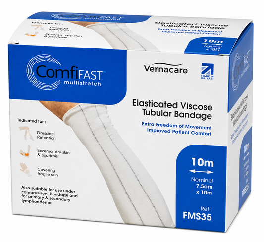 Comfifast Blue Line 7.5cm x 10m Large | Tubular Bandage Dressing Retention
