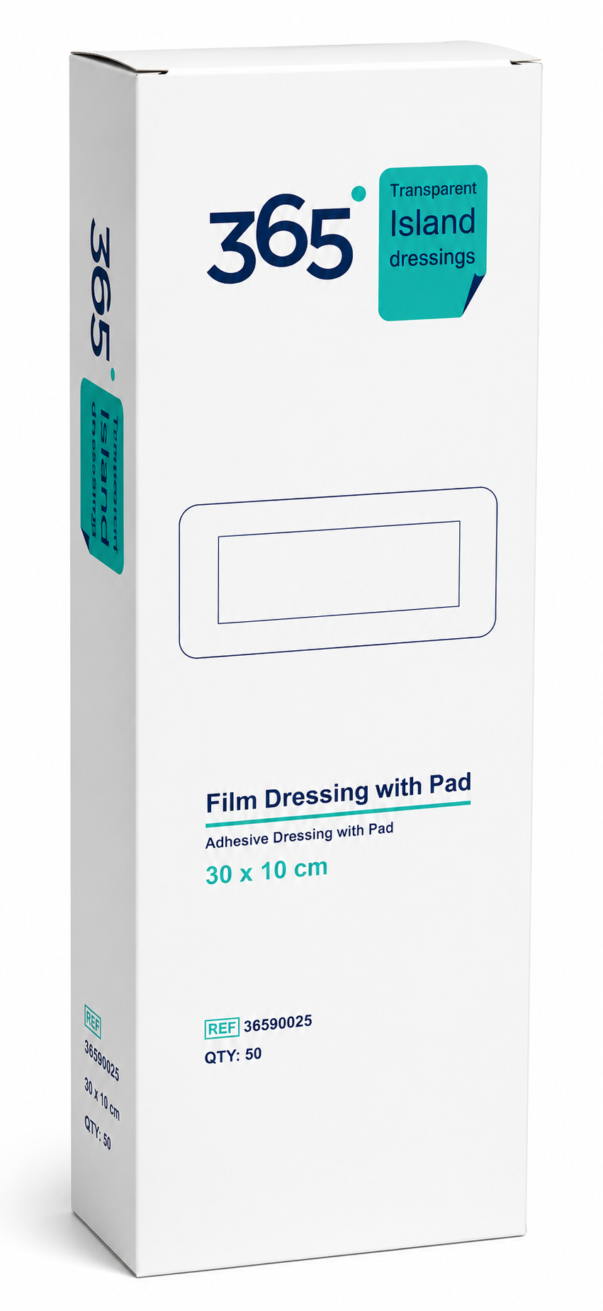 365 Film Island Dressing 30x10cm Box of 50 | Sterile Waterproof Dressing