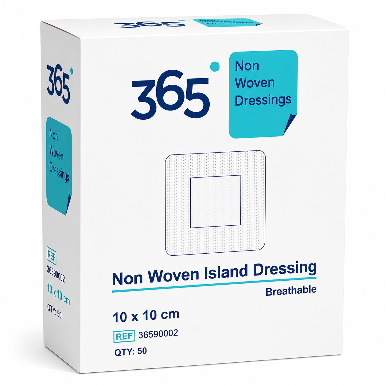 365 Non Woven Dressing 10x10cm Box of 50 | Sterile Adhesive Dressings