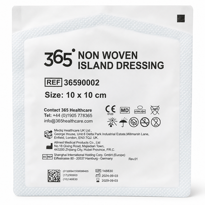 365 Non Woven Dressing 10x10cm Box of 50 | Sterile Adhesive Dressings