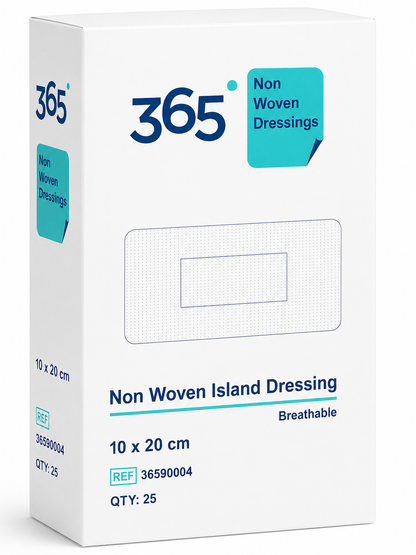 365 Non Woven Island Dressing 10x20cm Box of 25 | Sterile Dressings